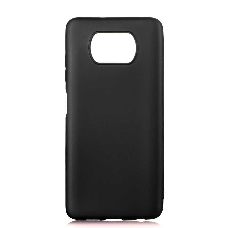 Xiaomi Poco X3 Kılıf Zore Premier Silikon Kapak Siyah