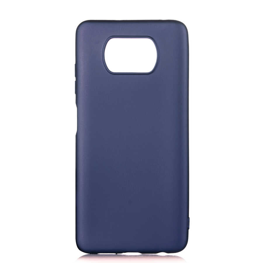 Xiaomi Poco X3 Kılıf Zore Premier Silikon Kapak Lacivert