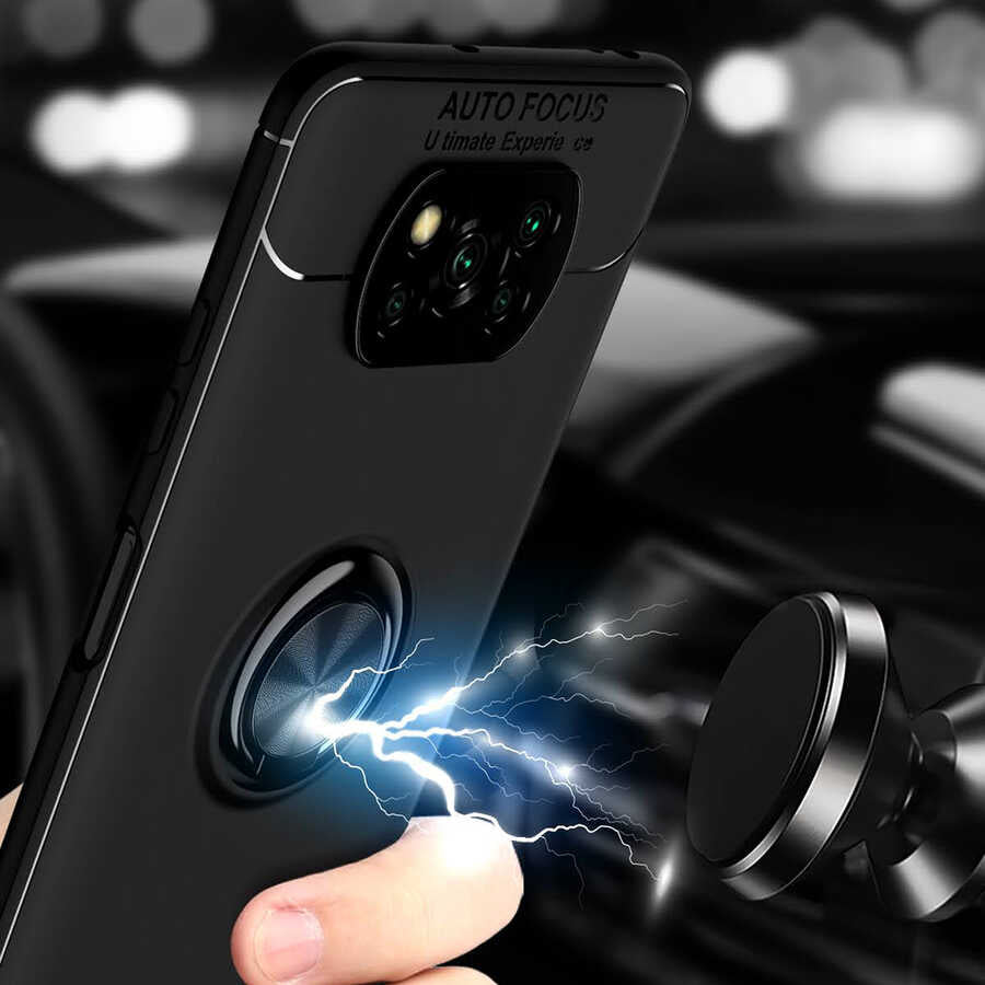 Xiaomi Poco X3 Kılıf Zore Ravel Silikon Kapak Mavi