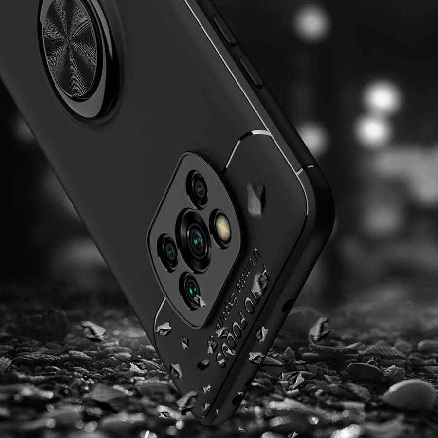 Xiaomi Poco X3 Kılıf Zore Ravel Silikon Kapak Kırmızı