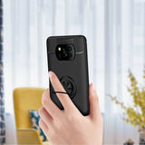 Xiaomi Poco X3 Kılıf Zore Ravel Silikon Kapak Siyah-Kırmızı