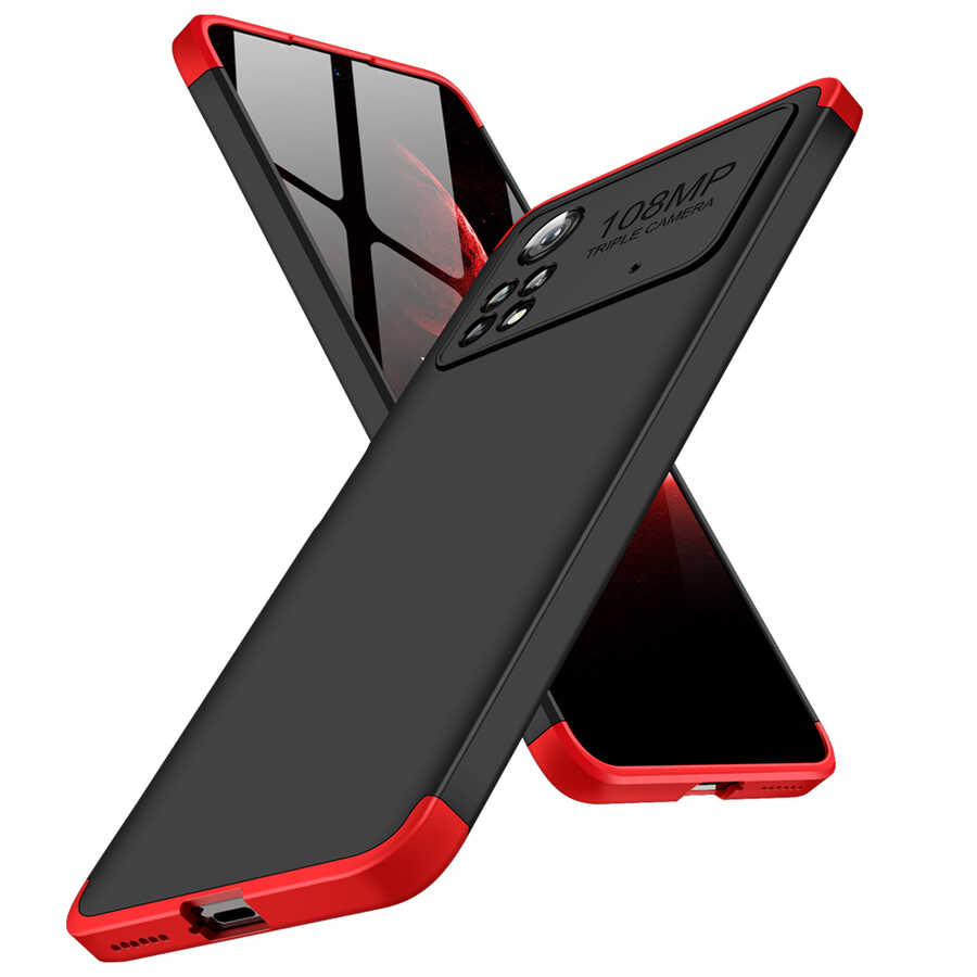 Xiaomi Poco X4 Pro 5G Kılıf Zore Ays Kapak Siyah-Gri