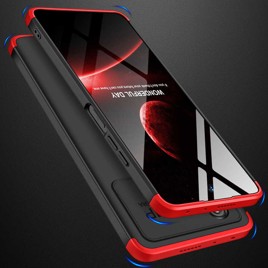Xiaomi Poco X4 Pro 5G Kılıf Zore Ays Kapak Siyah-Mavi