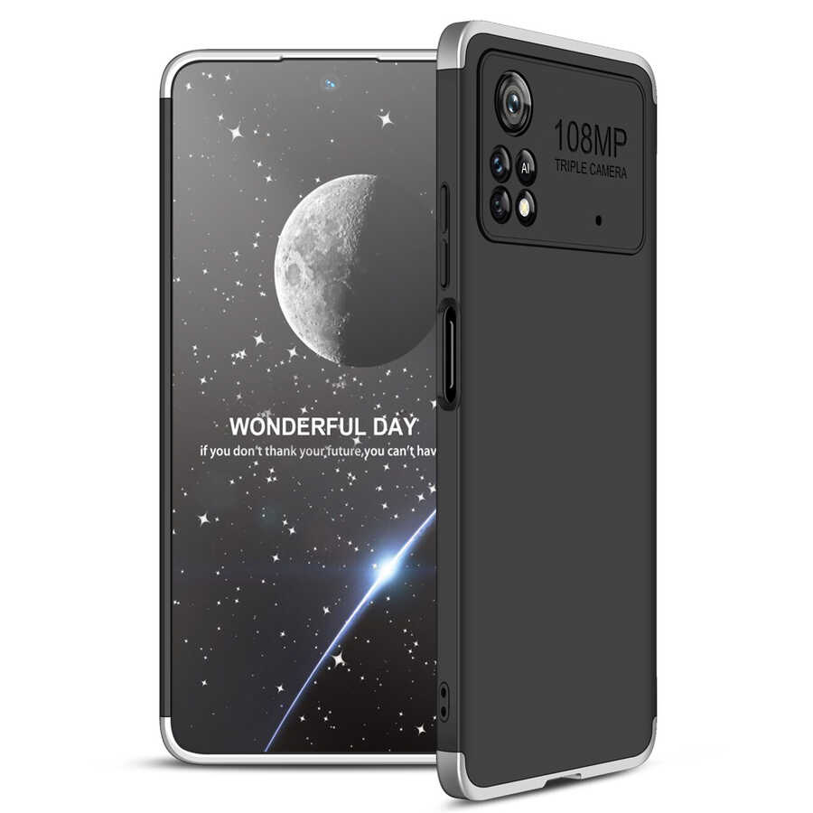 Xiaomi Poco X4 Pro 5G Kılıf Zore Ays Kapak Siyah