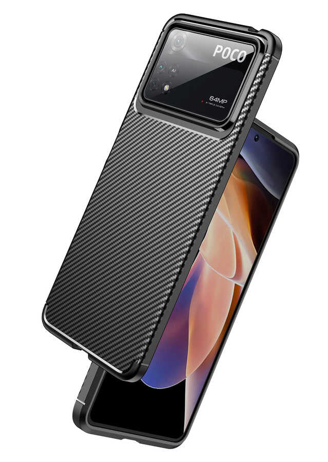 Xiaomi Poco X4 Pro 5G Kılıf Zore Negro Silikon Kapak Lacivert
