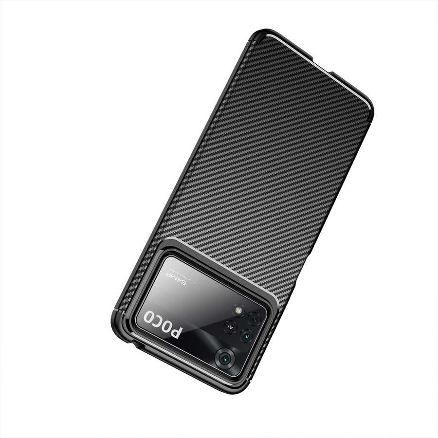 Xiaomi Poco X4 Pro 5G Kılıf Zore Negro Silikon Kapak Lacivert