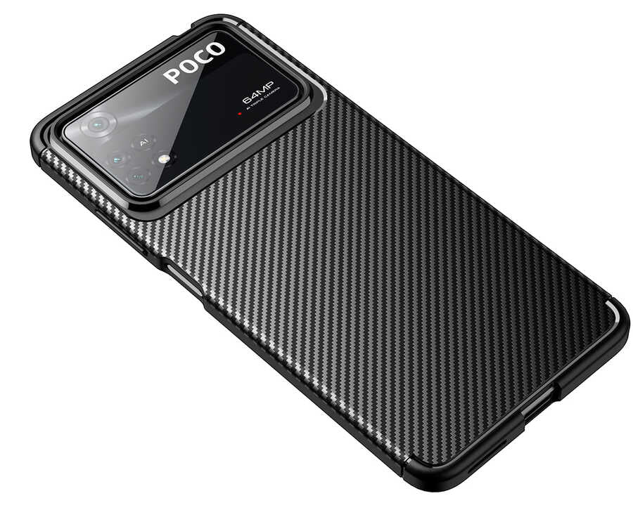 Xiaomi Poco X4 Pro 5G Kılıf Zore Negro Silikon Kapak Lacivert