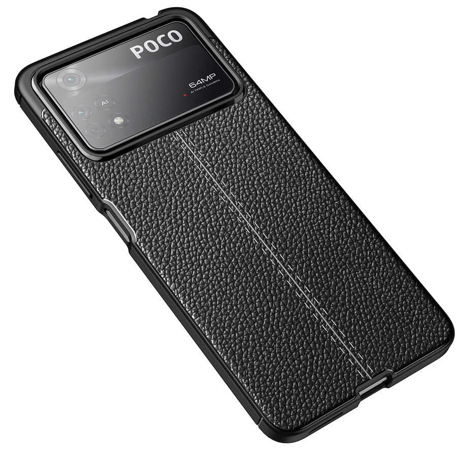 Xiaomi Poco X4 Pro 5G Kılıf Zore Niss Silikon Kapak Siyah