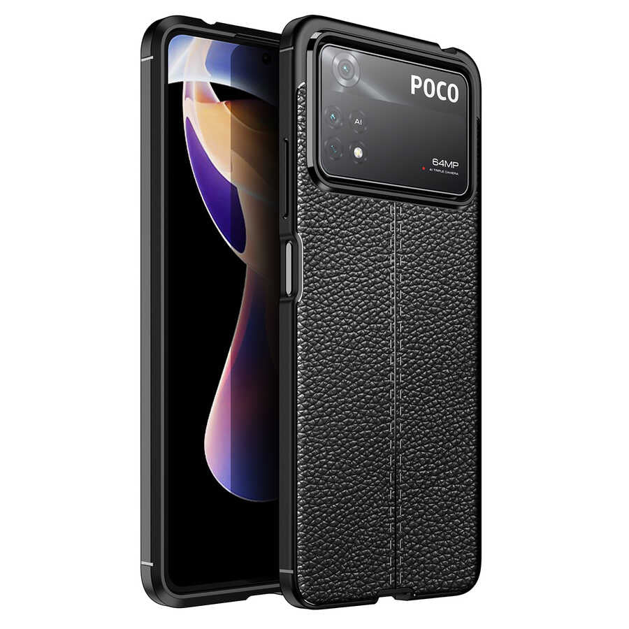 Xiaomi Poco X4 Pro 5G Kılıf Zore Niss Silikon Kapak Siyah