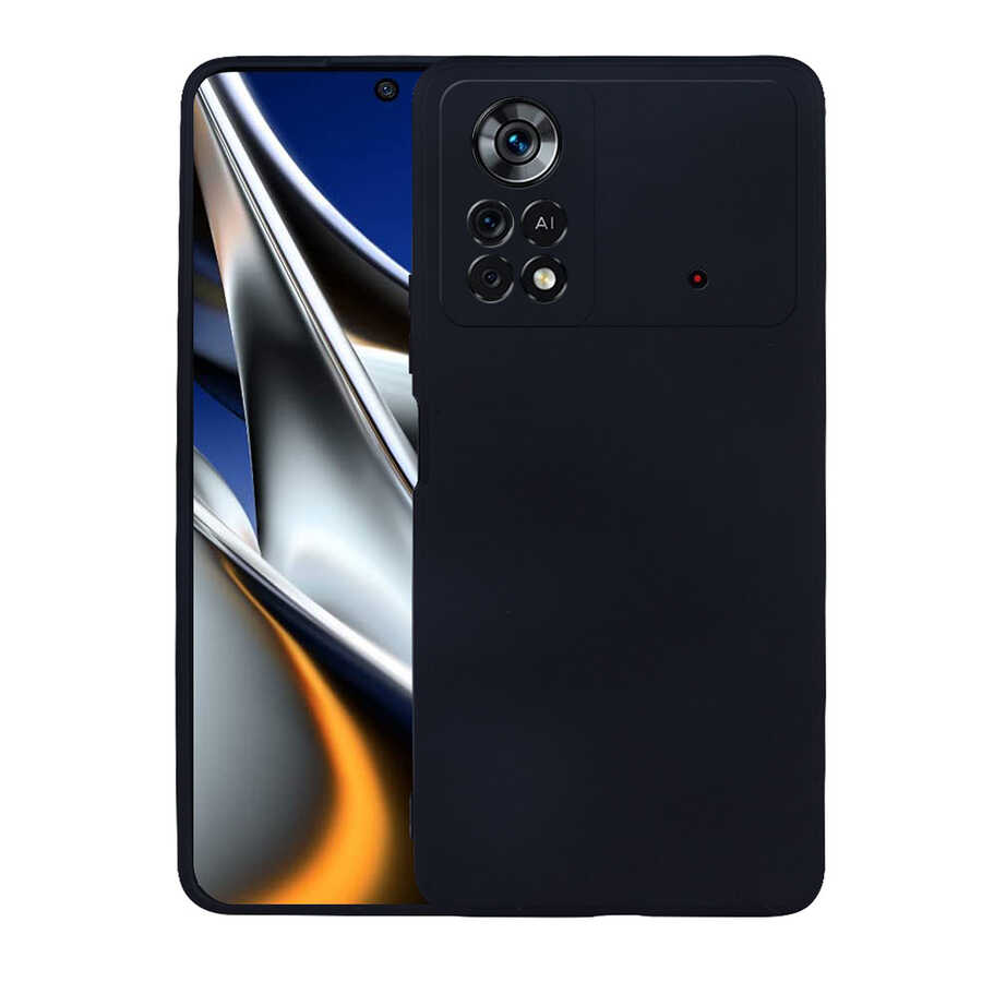 Xiaomi Poco X4 Pro 5G Kılıf Zore Premier Silikon Kapak Lacivert