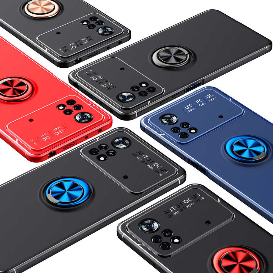 Xiaomi Poco X4 Pro 5G Kılıf Zore Ravel Silikon Kapak Siyah