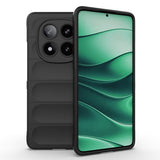 Xiaomi Poco X7 Kılıf Esnek TPU Oyuklu Arka Yüzey Tasarımlı Zore Etnik Silikon Kapak Siyah