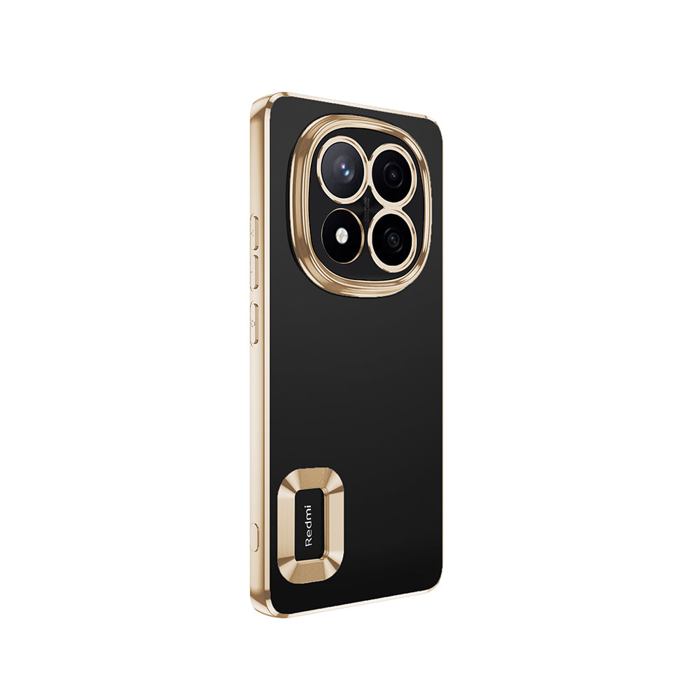 Xiaomi Poco X7 Kılıf Kamera Korumalı Logo Gösteren Zore Omega Kapak Siyah