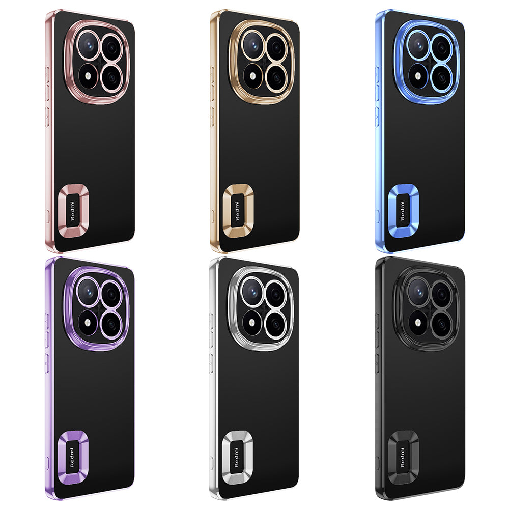 Xiaomi Poco X7 Kılıf Kamera Korumalı Logo Gösteren Zore Omega Kapak Gold