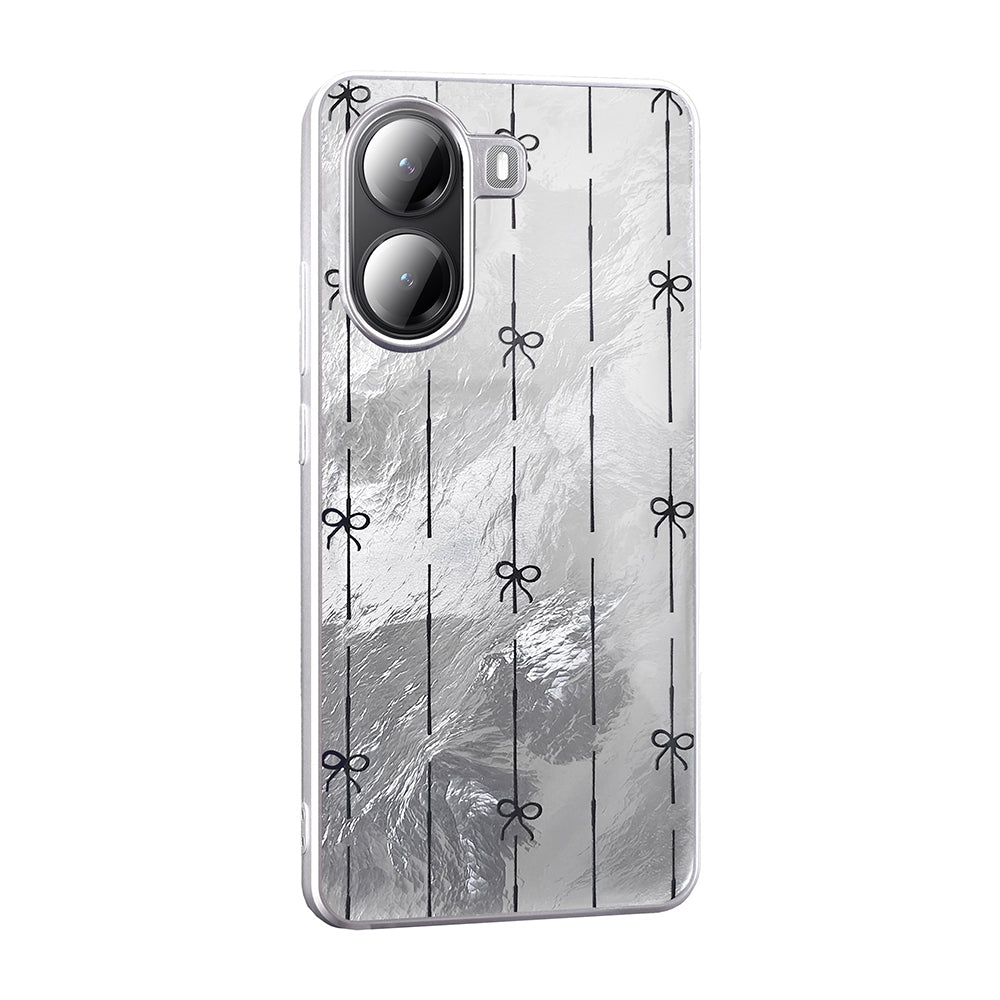 Xiaomi Poco X7 Pro Kılıf Desenli Zore Mep Kapak Gri Leopar