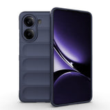 Xiaomi Poco X7 Pro Kılıf Esnek TPU Oyuklu Arka Yüzey Tasarımlı Zore Etnik Silikon Kapak Lacivert