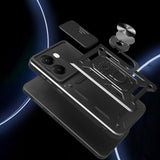 Xiaomi Poco X7 Pro Kılıf Magnetik Standlı Kamera Korumalı Zore Sürgülü Vega Kapak Mavi