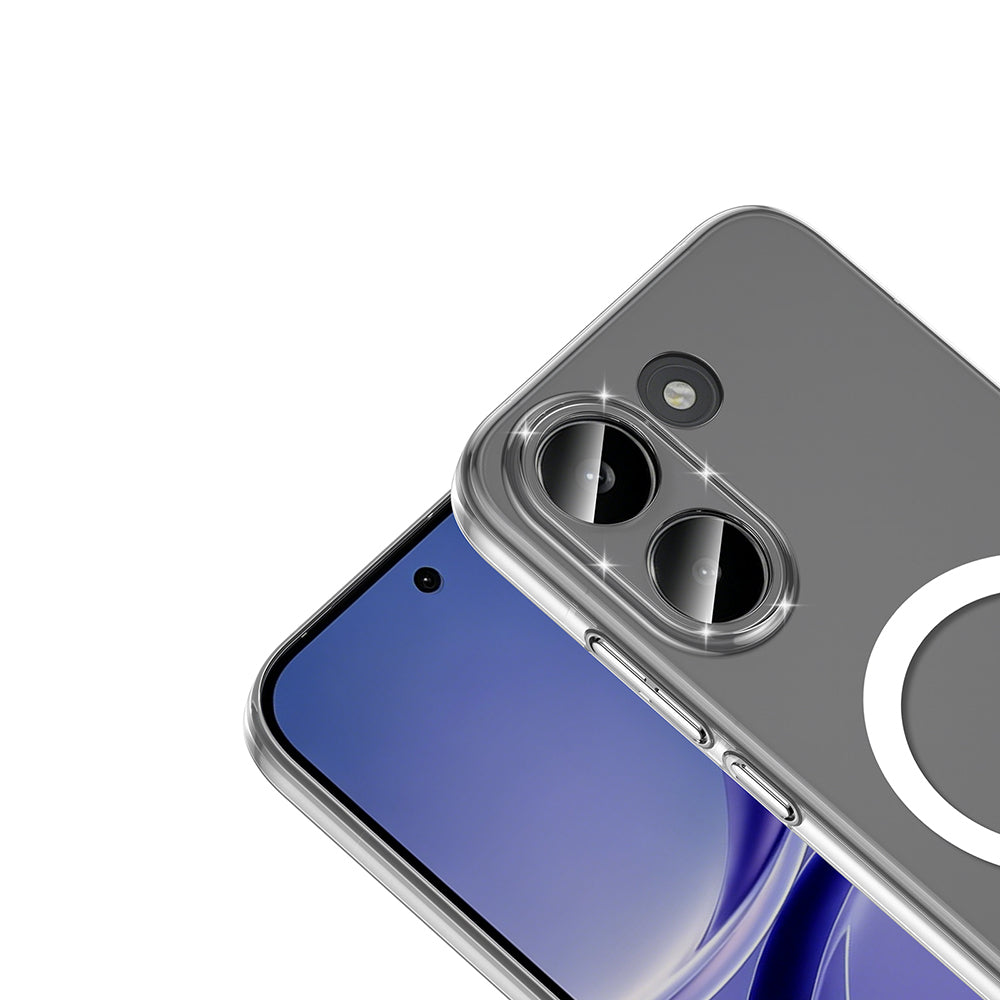 Xiaomi Poco X8 Pro Kamera Korumalı M-Safe Şarj Özellikli Şeffaf Zore London Sert PC Kapak Şeffaf