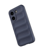 Xiaomi Poco X8 Pro Kılıf Esnek TPU Oyuklu Arka Yüzey Tasarımlı Etnik Silikon Kapak Lacivert