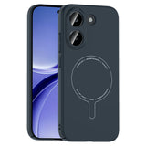 Xiaomi Poco X8 Pro Kılıf M-Safe Şarj Özellikli Kamera Korumalı Zore Elio Sert PC Kapak Lacivert