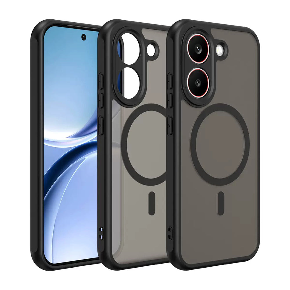 Xiaomi Poco X8 Pro Kılıf M-Safe Şarj Özellikli Kamera Korumalı Lunex Kapak Siyah