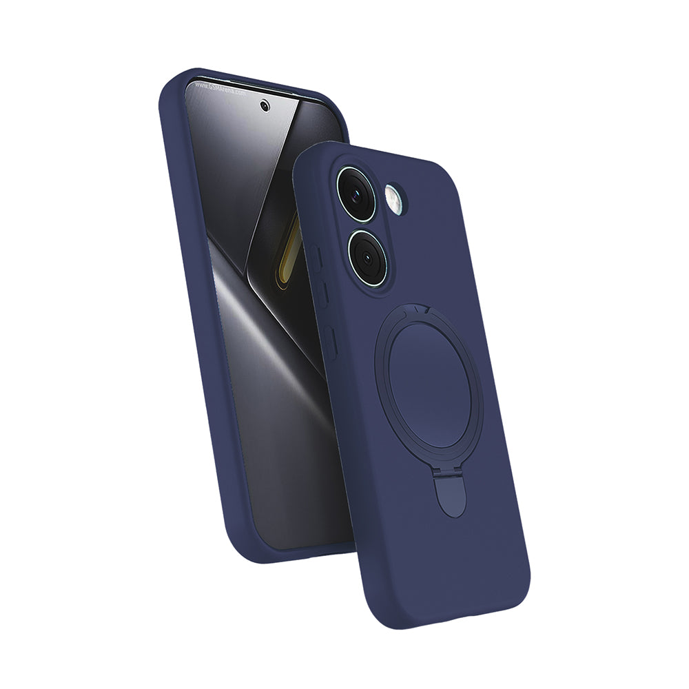 Xiaomi Poco X8 Pro Kılıf M-safe Şarj Özellikli Standlı Samara Kapak Titanyum-Gri