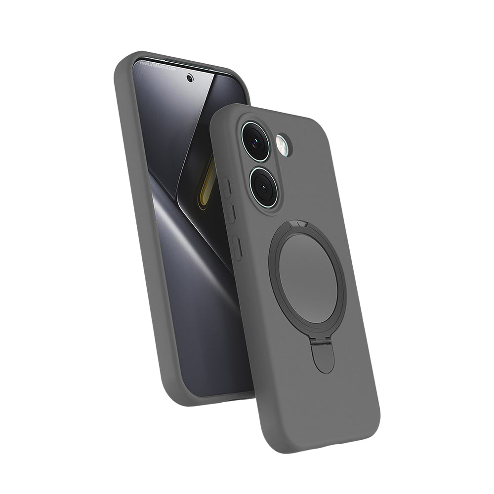Xiaomi Poco X8 Pro Kılıf M-safe Şarj Özellikli Standlı Samara Kapak Titanyum-Gri