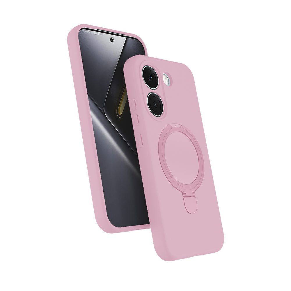Xiaomi Poco X8 Pro Kılıf M-safe Şarj Özellikli Standlı Samara Kapak Pembe