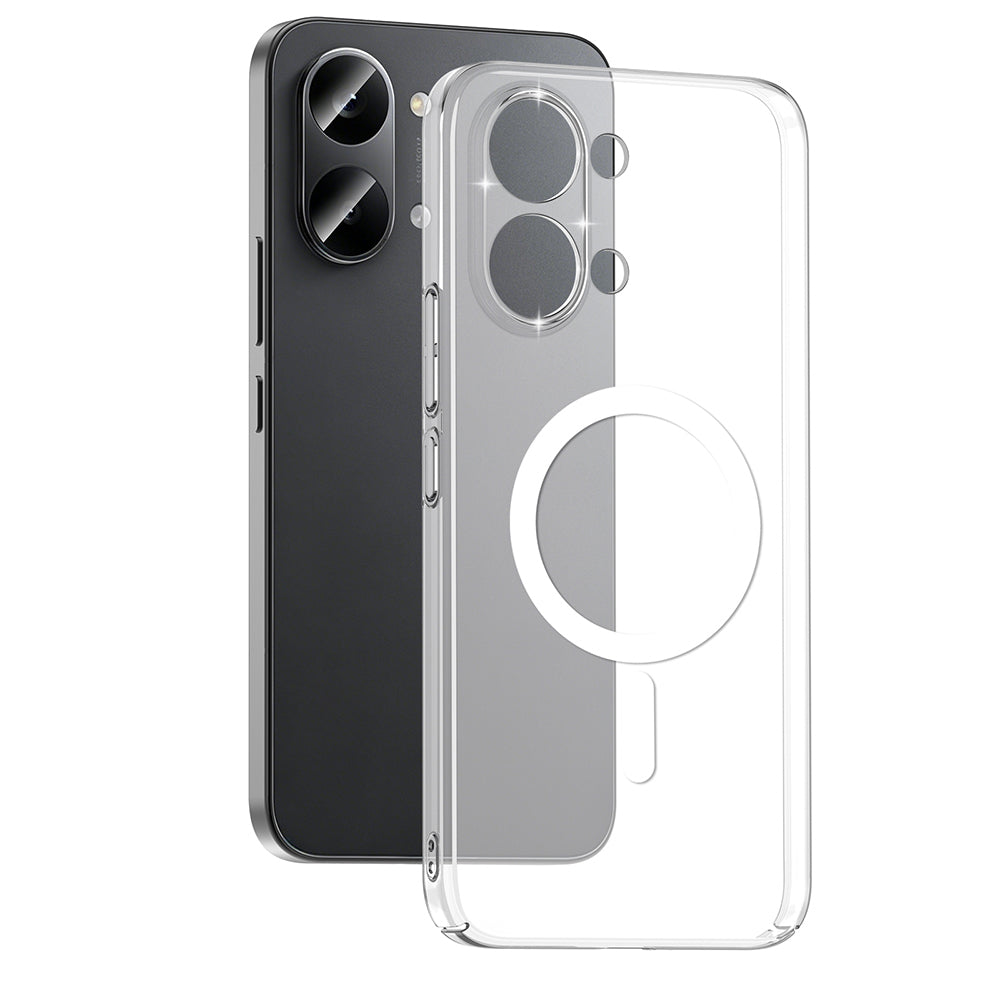 Xiaomi Poco X8 Pro Max Kamera Korumalı M-Safe Şarj Özellikli Şeffaf Zore London Sert PC Kapak Şeffaf
