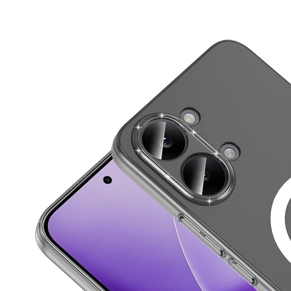Xiaomi Poco X8 Pro Max Kamera Korumalı M-Safe Şarj Özellikli Şeffaf Zore London Sert PC Kapak Şeffaf