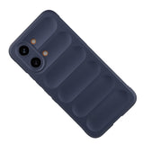 Xiaomi Poco X8 Pro Max Kılıf Esnek TPU Oyuklu Arka Yüzey Tasarımlı Etnik Silikon Kapak Lacivert