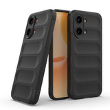 Xiaomi Poco X8 Pro Max Kılıf Esnek TPU Oyuklu Arka Yüzey Tasarımlı Etnik Silikon Kapak Siyah
