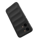 Xiaomi Poco X8 Pro Max Kılıf Esnek TPU Oyuklu Arka Yüzey Tasarımlı Etnik Silikon Kapak Siyah