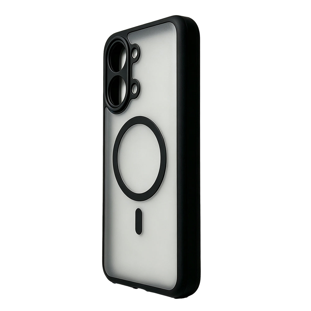 Xiaomi Poco X8 Pro Max Kılıf M-Safe Şarj Özellikli Kamera Korumalı Zore Lunex Kapak Siyah