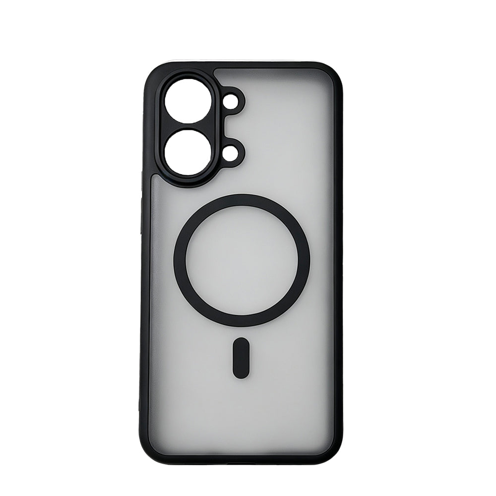 Xiaomi Poco X8 Pro Max Kılıf M-Safe Şarj Özellikli Kamera Korumalı Zore Lunex Kapak Siyah