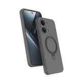 Xiaomi Poco X8 Pro Max Kılıf M-safe Şarj Özellikli Standlı Samara Kapak Titanyum-Gri