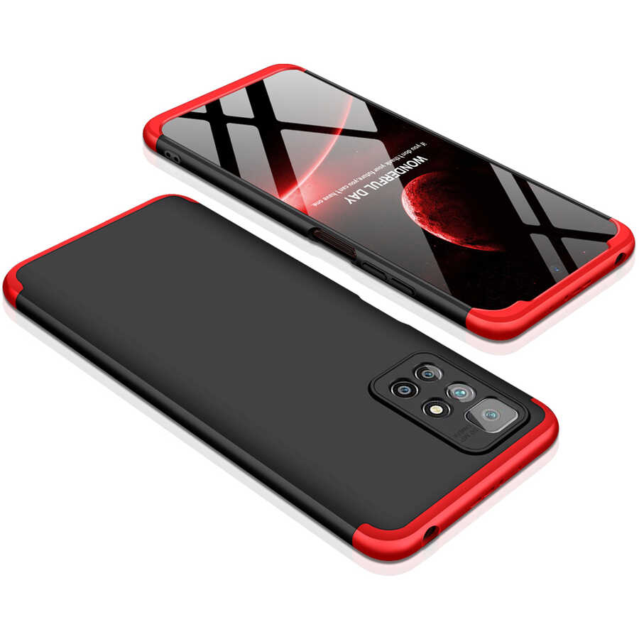 Xiaomi Redmi 10 Kılıf Zore Ays Kapak Kırmızı