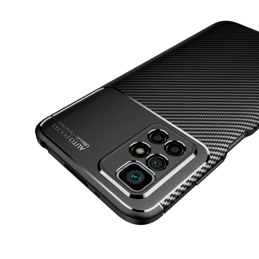 Xiaomi Redmi 10 Kılıf Zore Negro Silikon Kapak Kahverengi