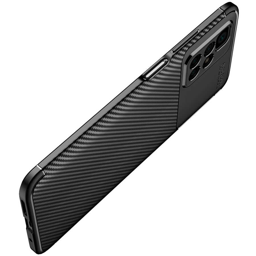 Xiaomi Redmi 10 Kılıf Zore Negro Silikon Kapak Kahverengi