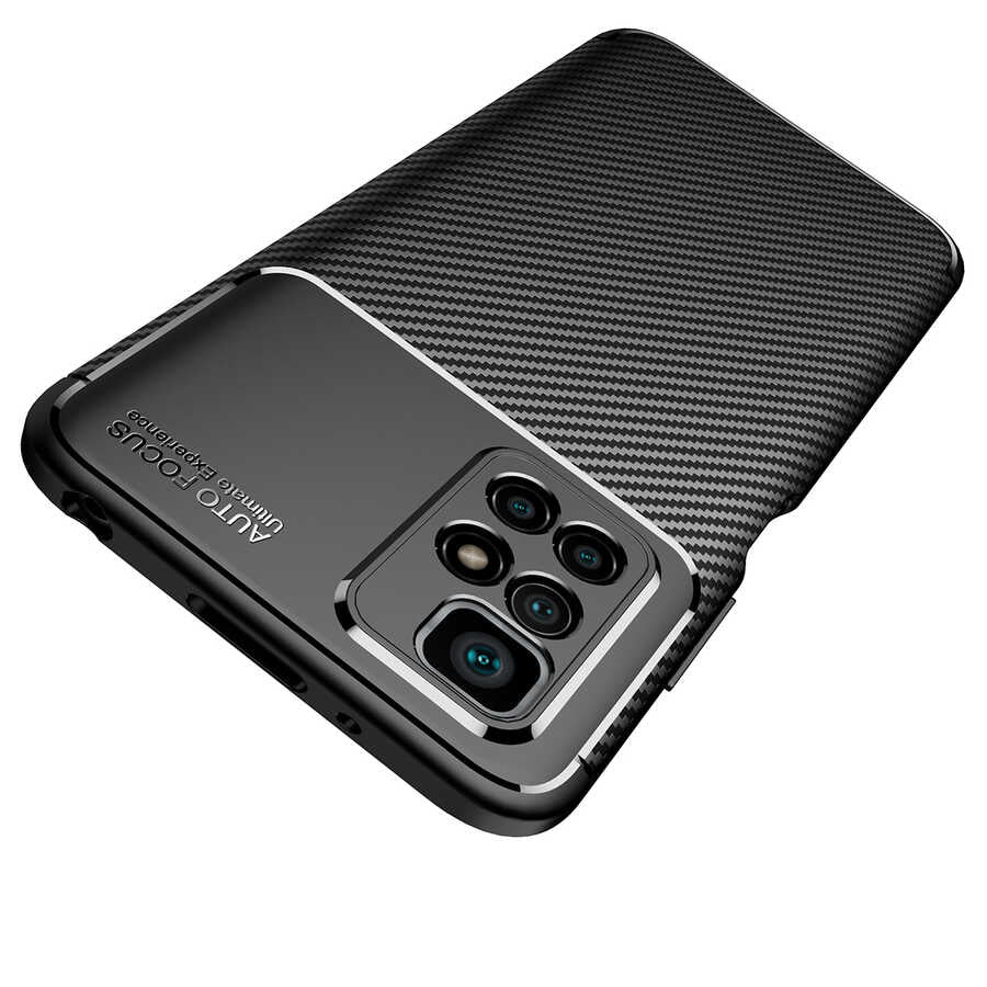 Xiaomi Redmi 10 Kılıf Zore Negro Silikon Kapak Siyah