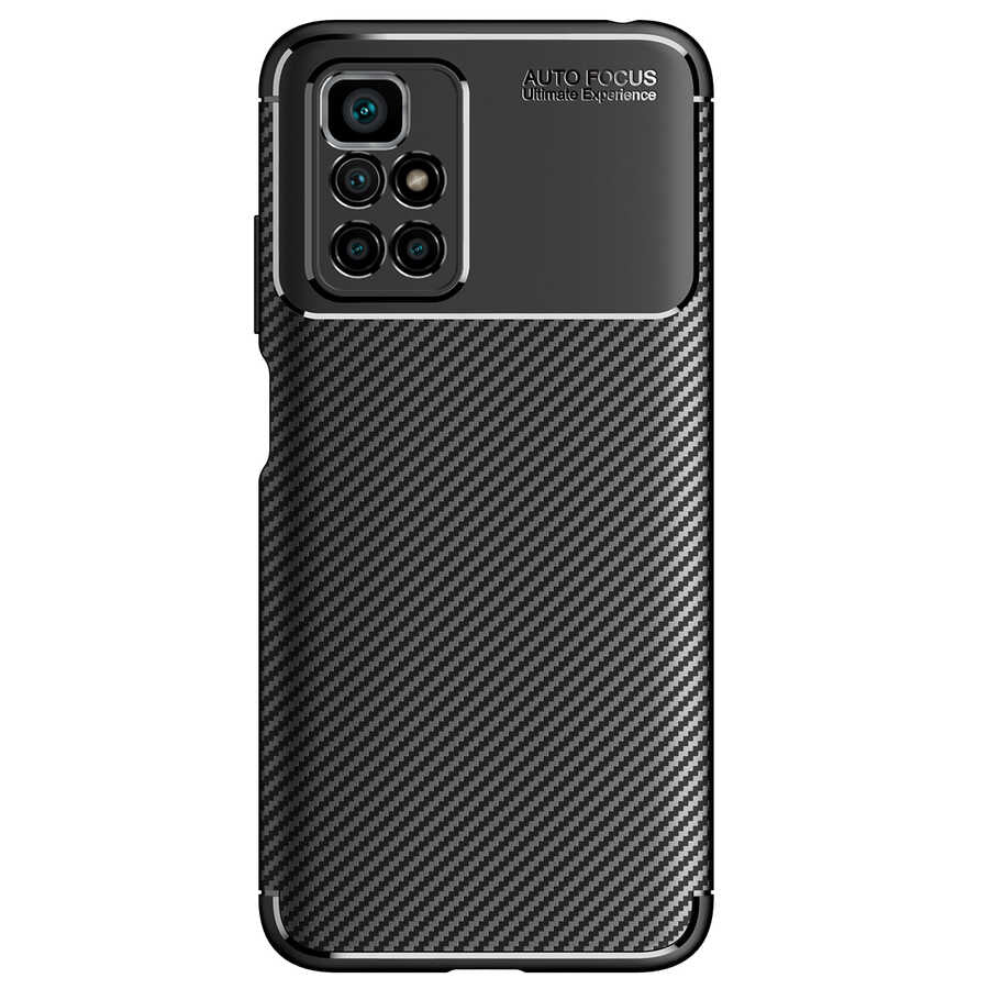 Xiaomi Redmi 10 Kılıf Zore Negro Silikon Kapak Siyah