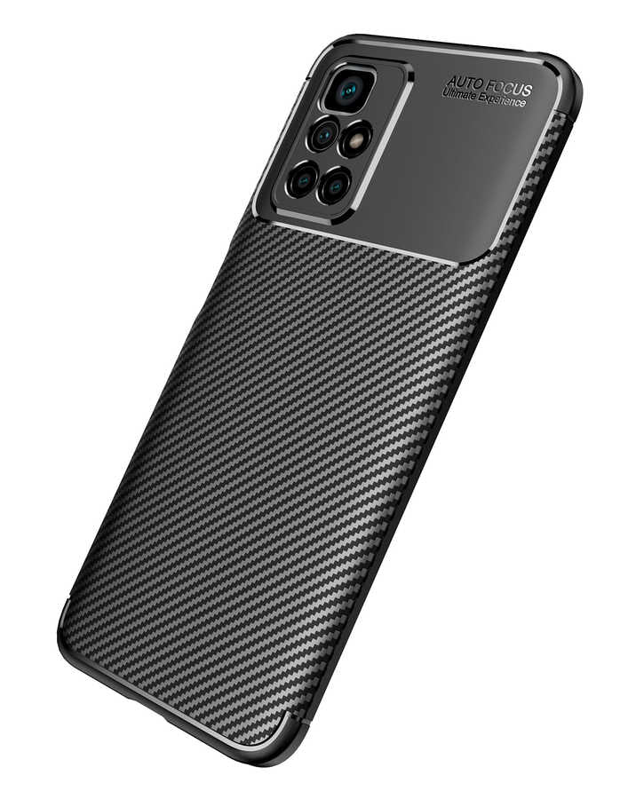 Xiaomi Redmi 10 Kılıf Zore Negro Silikon Kapak Siyah
