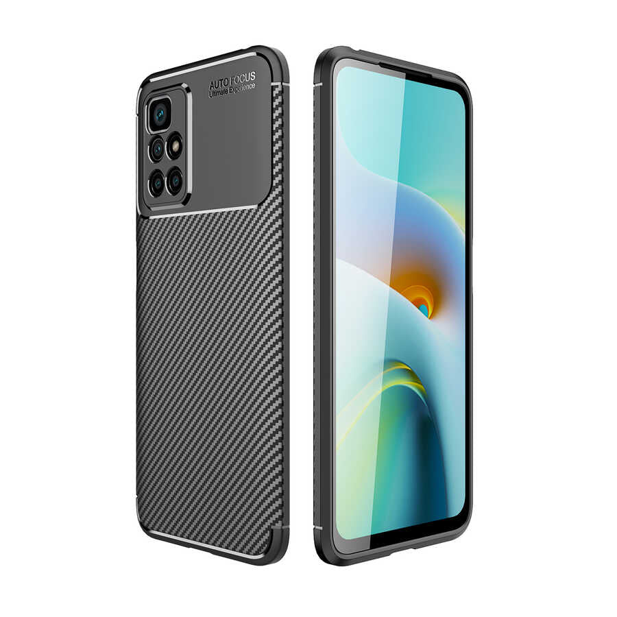 Xiaomi Redmi 10 Kılıf Zore Negro Silikon Kapak Siyah