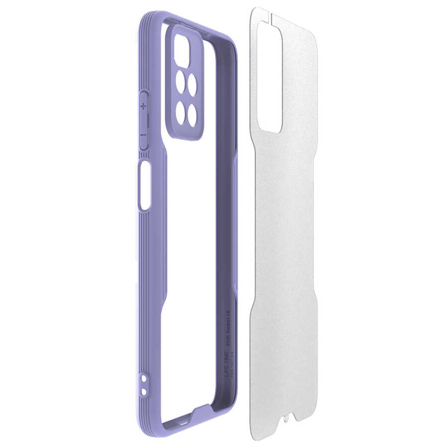 Xiaomi Redmi 10 Kılıf Zore Parfe Kapak Siyah