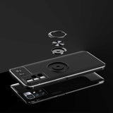 Xiaomi Redmi 10 Kılıf Zore Ravel Silikon Kapak Siyah-Kırmızı