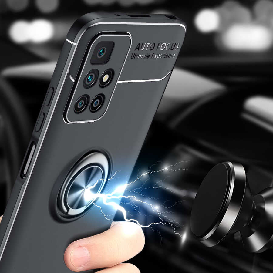 Xiaomi Redmi 10 Kılıf Zore Ravel Silikon Kapak Siyah