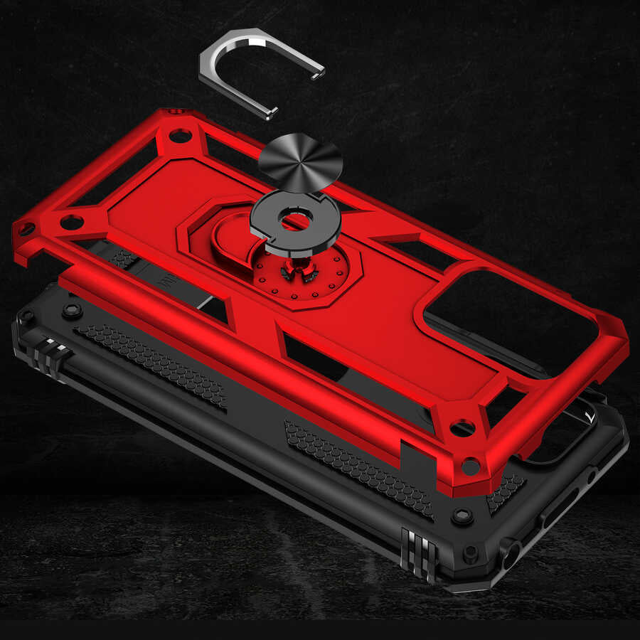 Xiaomi Redmi 10 Kılıf Zore Vega Kapak Kırmızı