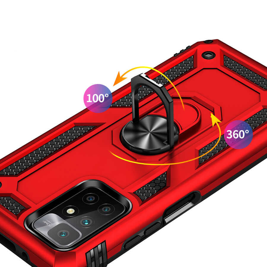 Xiaomi Redmi 10 Kılıf Zore Vega Kapak Gri