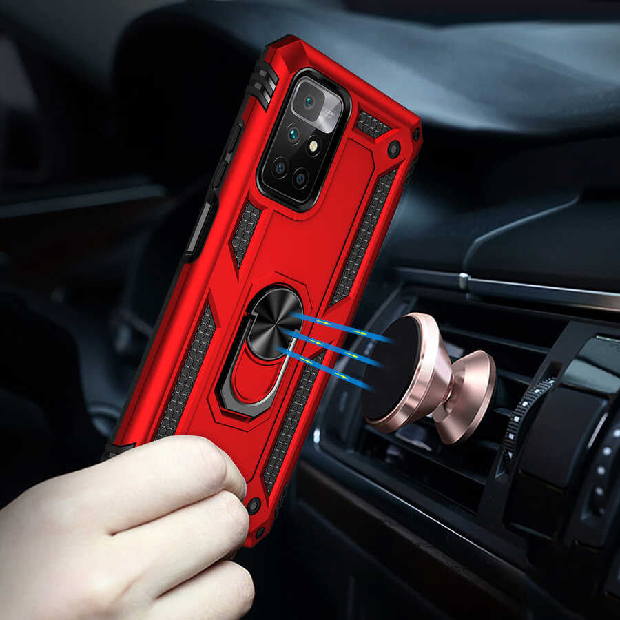 Xiaomi Redmi 10 Kılıf Zore Vega Kapak Gold