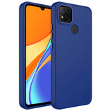 Xiaomi Redmi 10A Kılıf Metal Çerçeve ve Buton Tasarımlı Silikon Zore Luna Kapak Lila